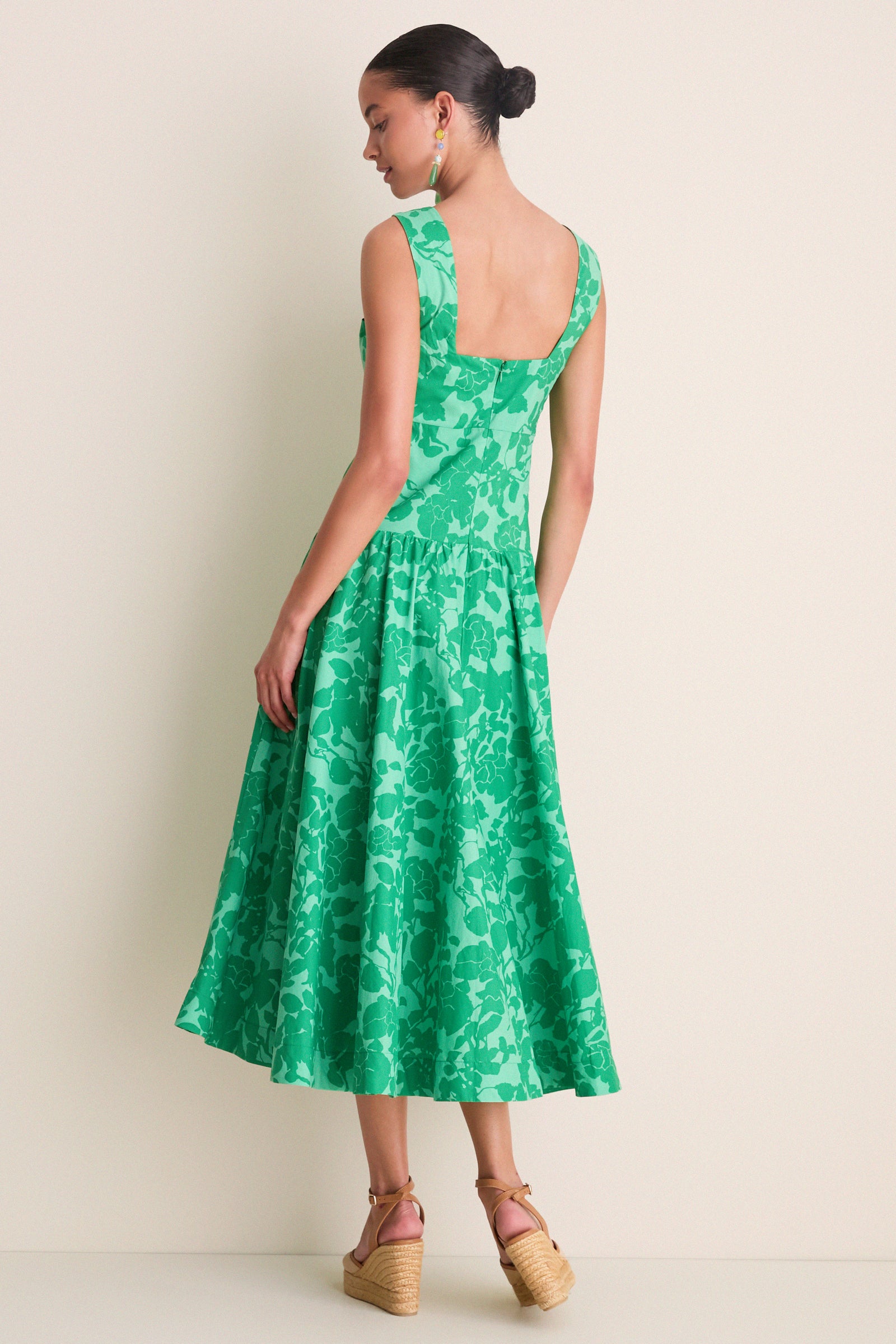 Emerald Floral Lilly Maxi Dress