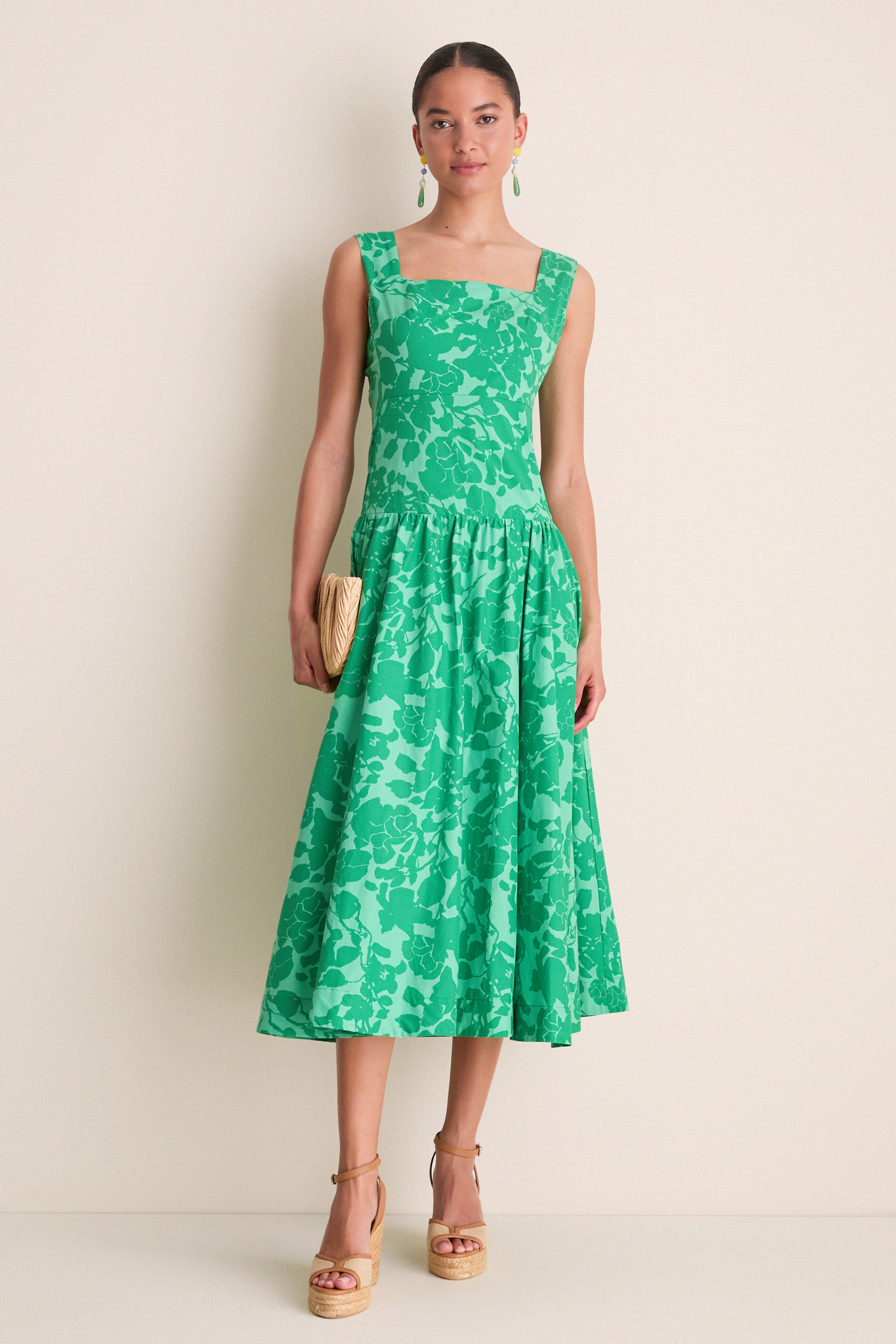 Emerald Floral Lilly Maxi Dress