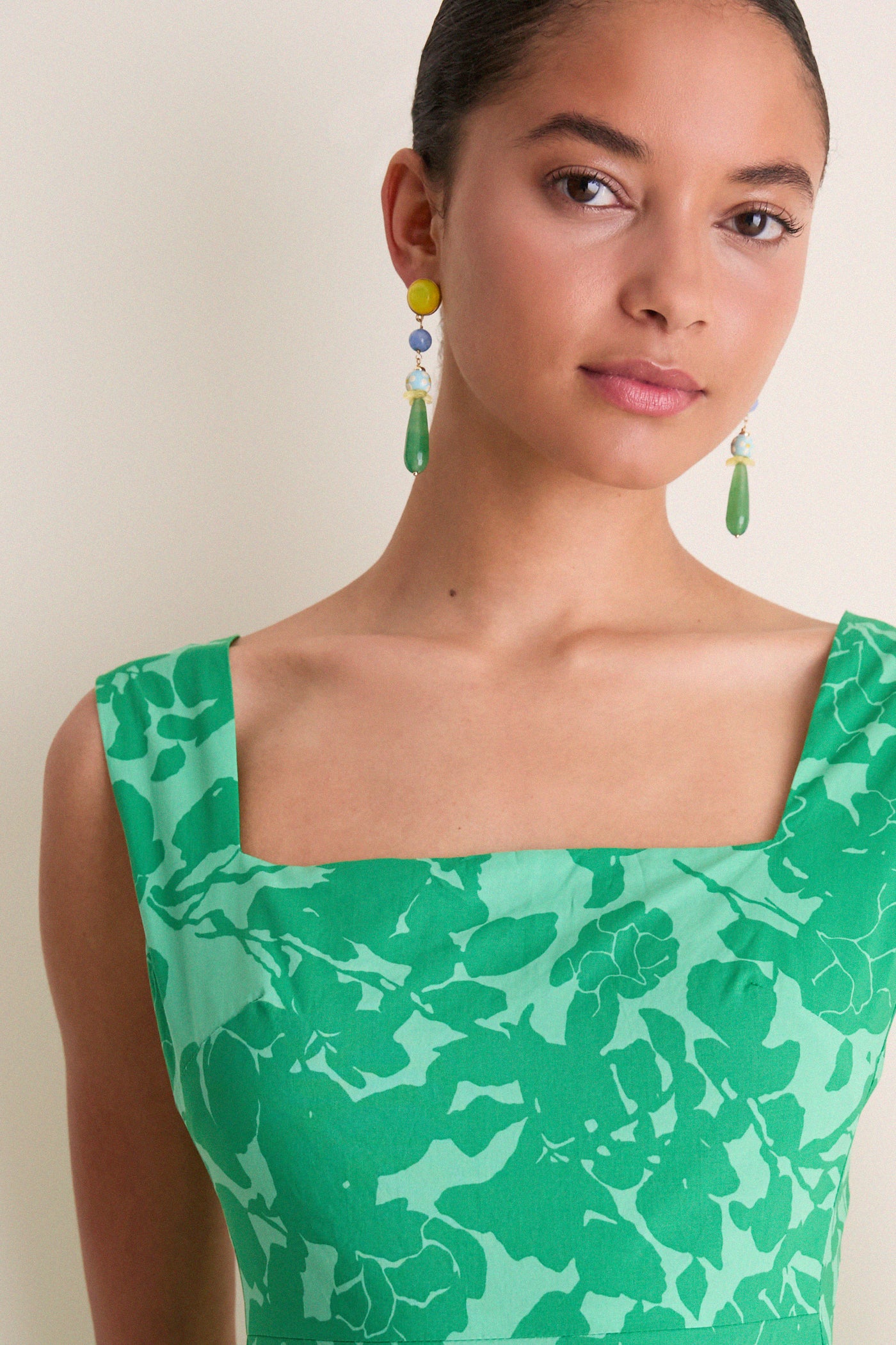 Emerald Floral Lilly Maxi Dress Hyacinth House Emerald Lily Floral / S Emerald Floral Lilly Maxi Dress Hyacinth House Emerald Lily Floral / S