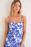 Blue Floral Rachel Maxi Dress
