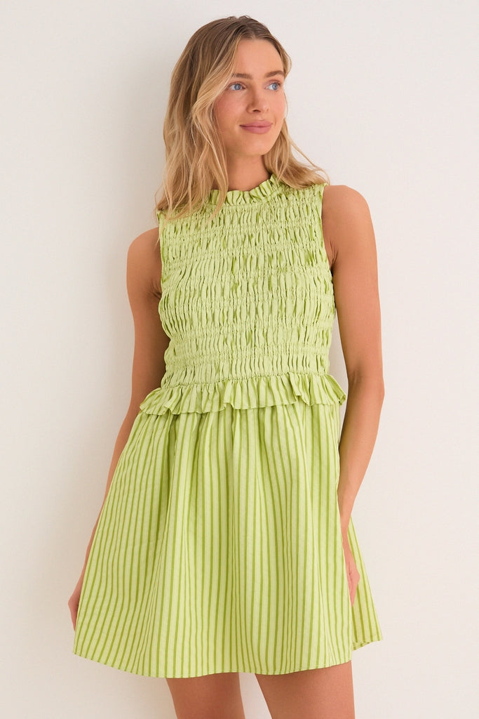 green goddess dressing recipe avocado Celena Mini Dress Forest Green Burnout main image 1