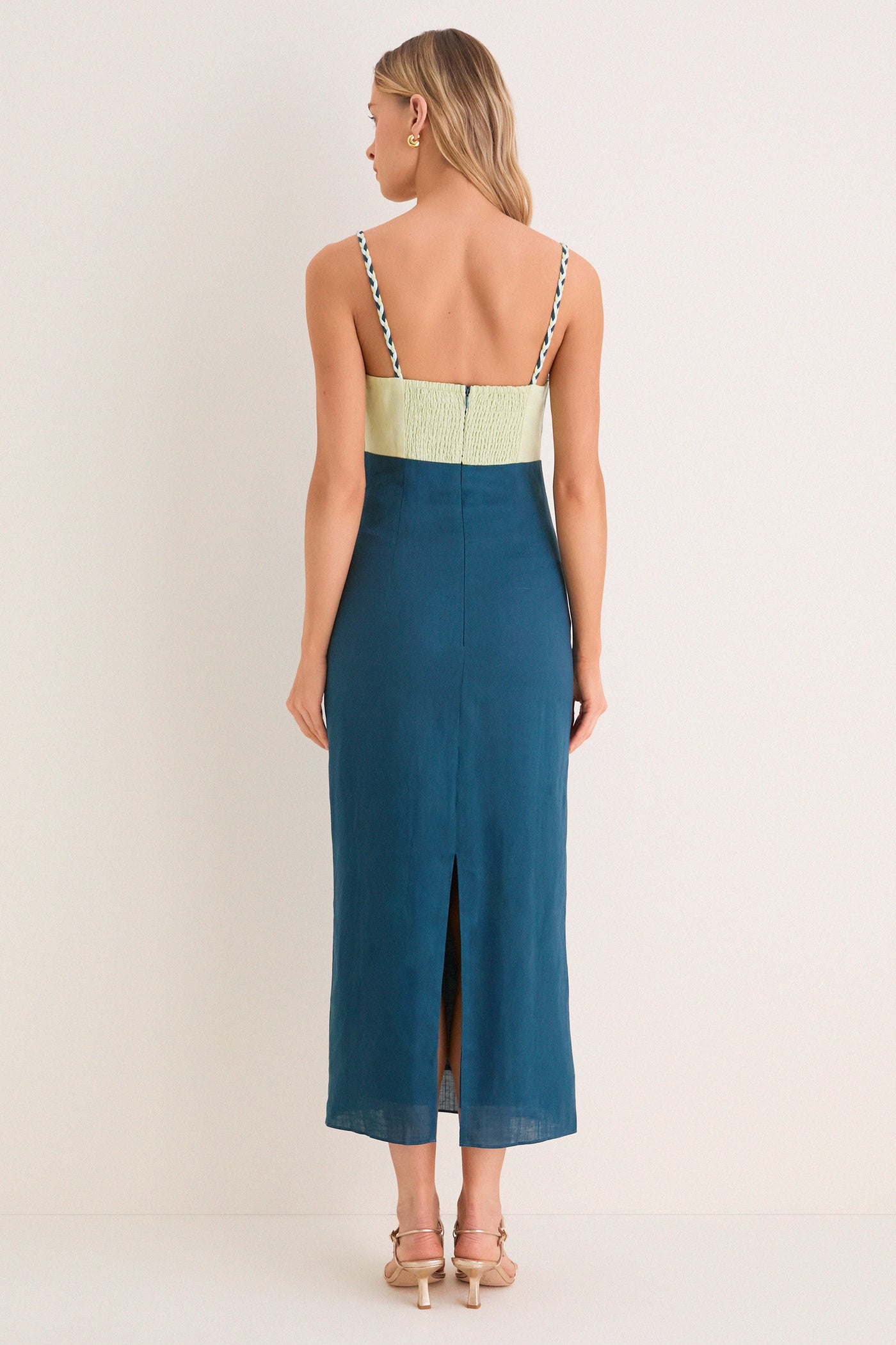 linen overall dress Let Go White Overall Dress M/L main image 0