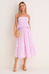 Lilac Eyelet Carter Midi Skirt