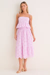 Lilac Eyelet Carter Midi Skirt