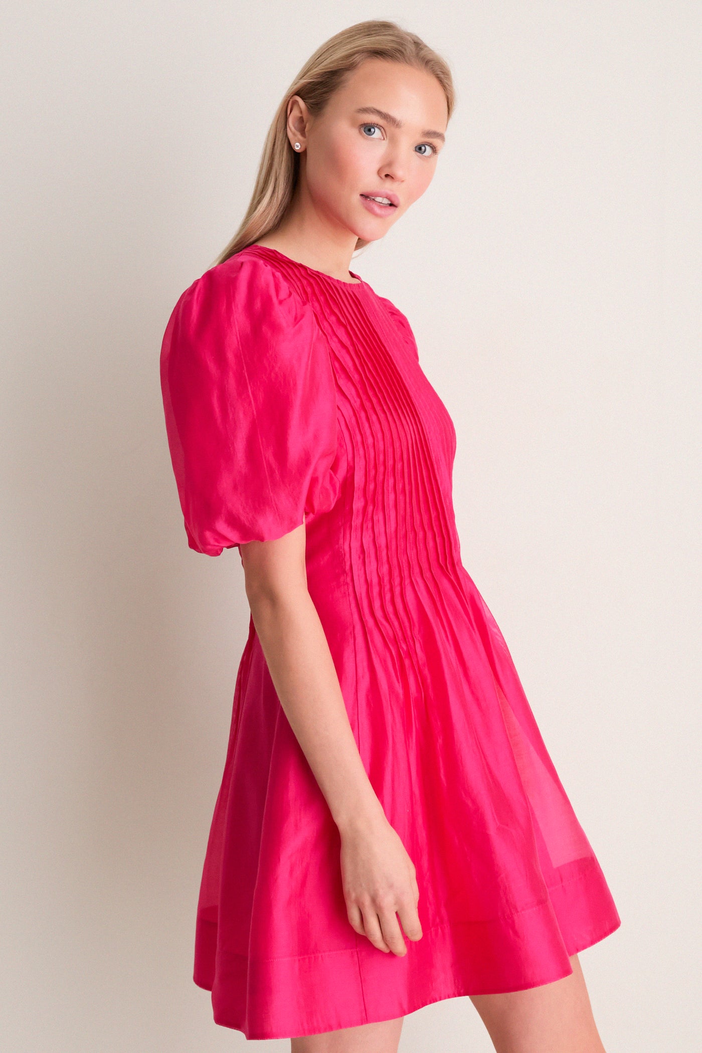 Hot Pink Mere Mini Dress Hyacinth House Hot Pink / XL Hot Pink Mere Mini Dress Hyacinth House Hot Pink / XL