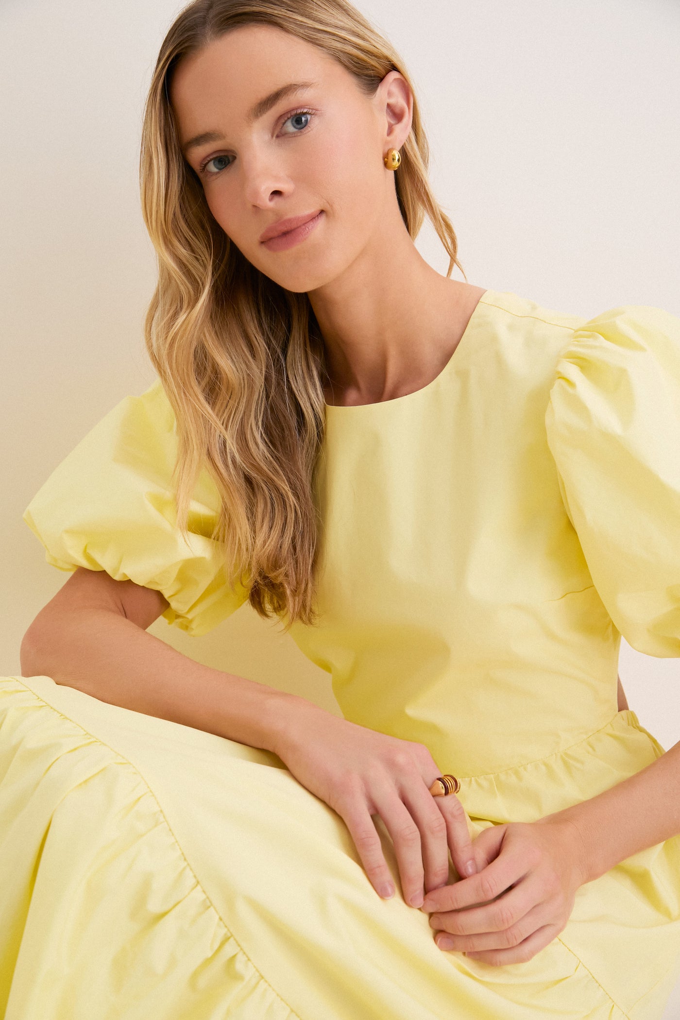 Hyacinth House Butter Yellow Goldie Maxi Dress Butter Yellow / XS