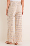Tan Seashell Eyelet Shelly Pants