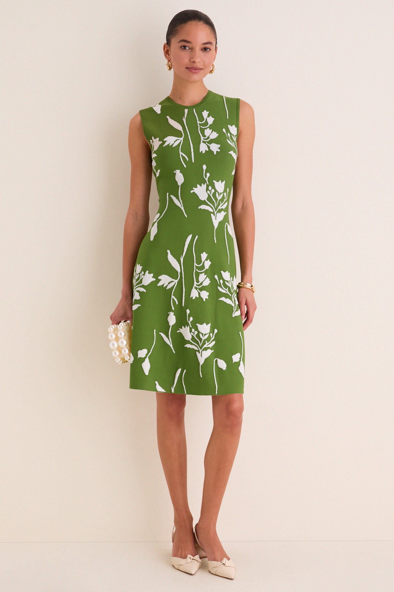 slim fit dress slacks 1950's Green Slip Dress with Cream Lace – Eveliina Vintage