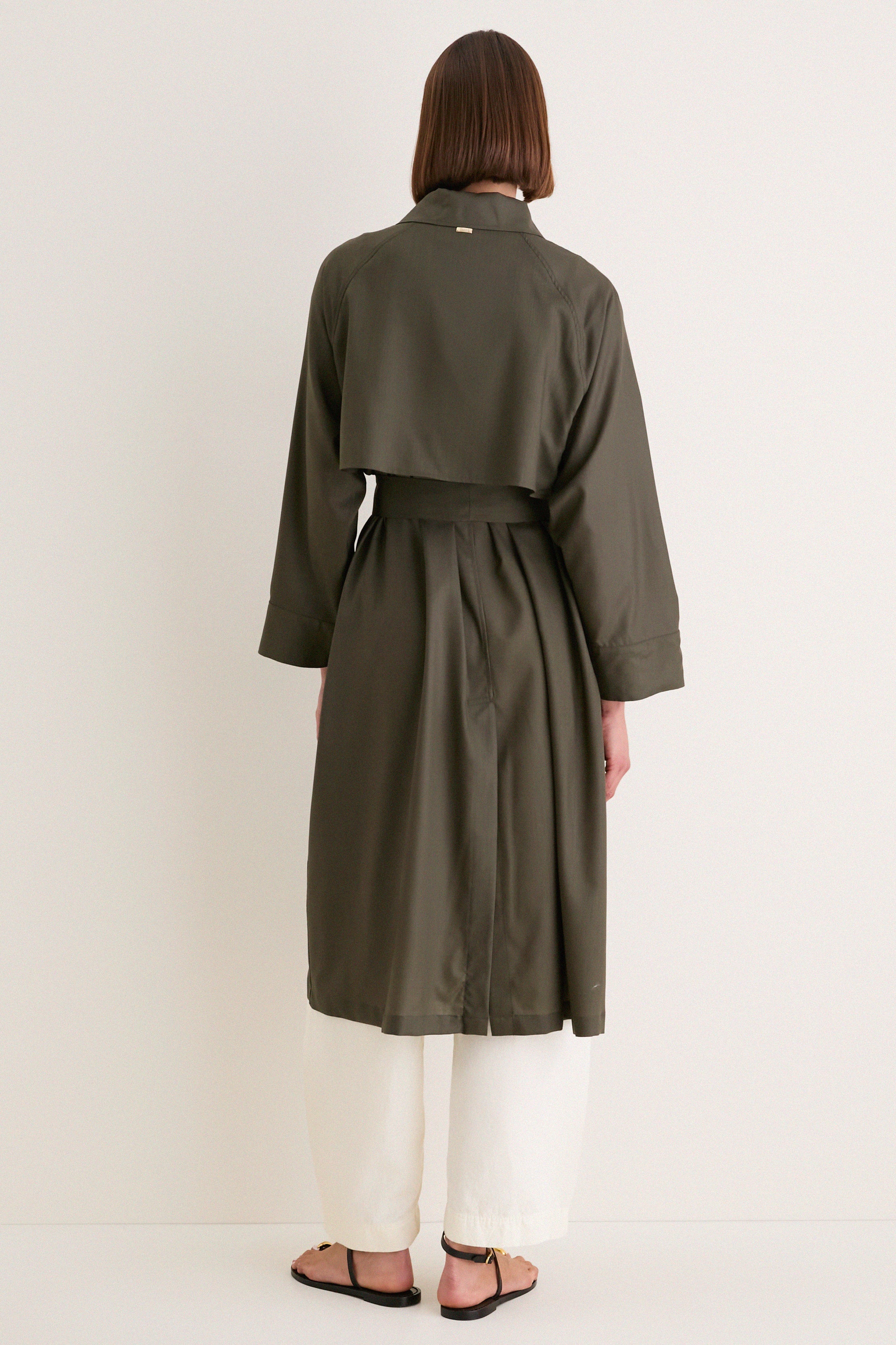 Army Green Tropical Coat | HERNO