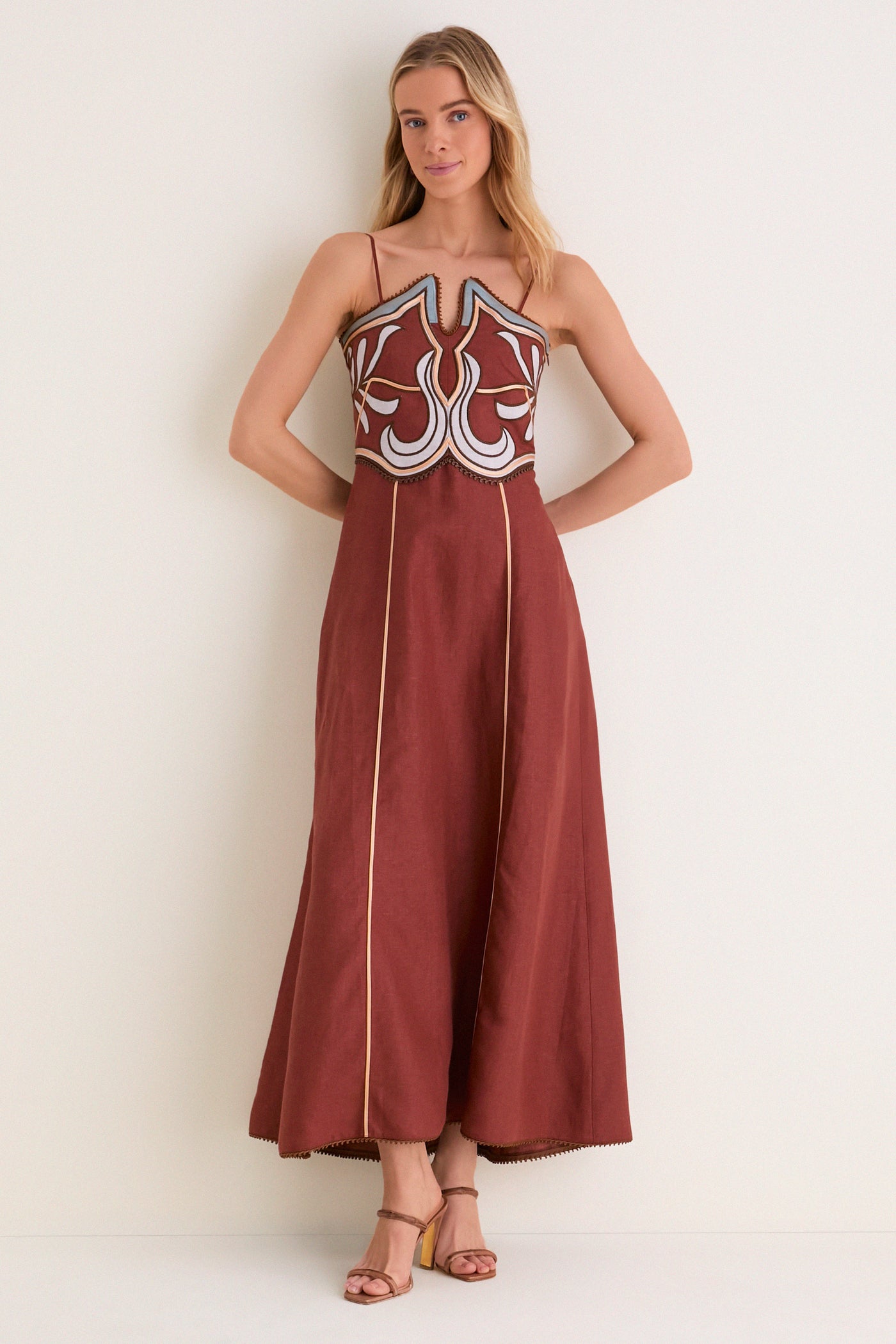 Terracotta Carolina Midi Dress Terracotta Carolina Midi Dress