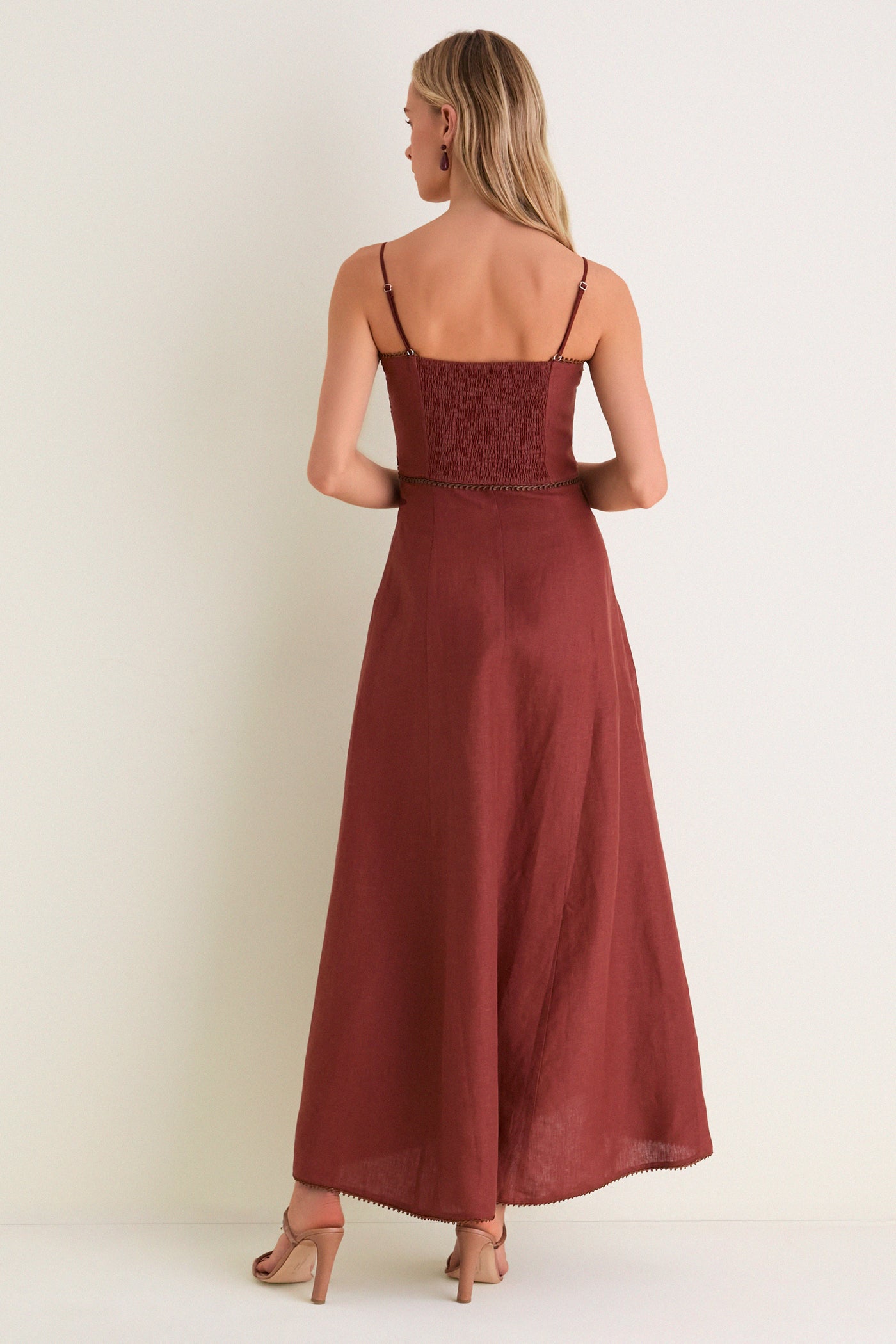 carolina midi dress Lug Von Siga Terracotta Carolina Midi Dress Terracotta / 34