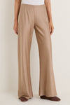 Latte Double Face Satin Colby Pant