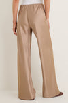 Latte Double Face Satin Colby Pant
