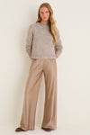 Latte Double Face Satin Colby Pant