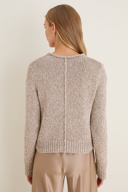 Marled Tan Mini Marina Sweater