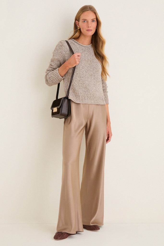 Marled Tan Mini Marina Sweater