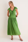 Cactus Sienna Pintuck Maxi Dress