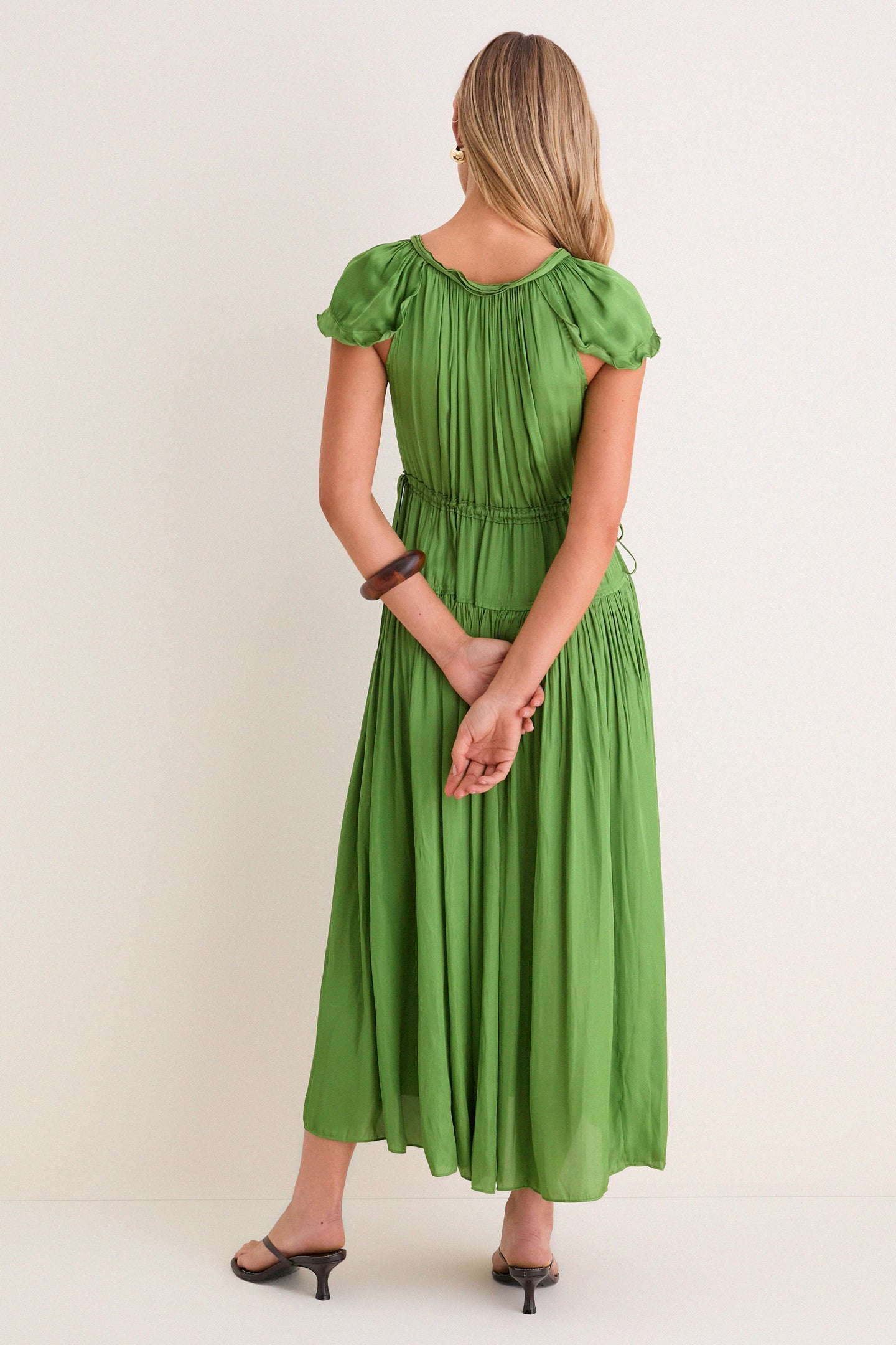 Cactus Sienna Pintuck Maxi Dress
