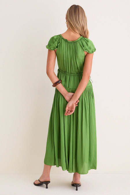 Cactus Sienna Pintuck Maxi Dress