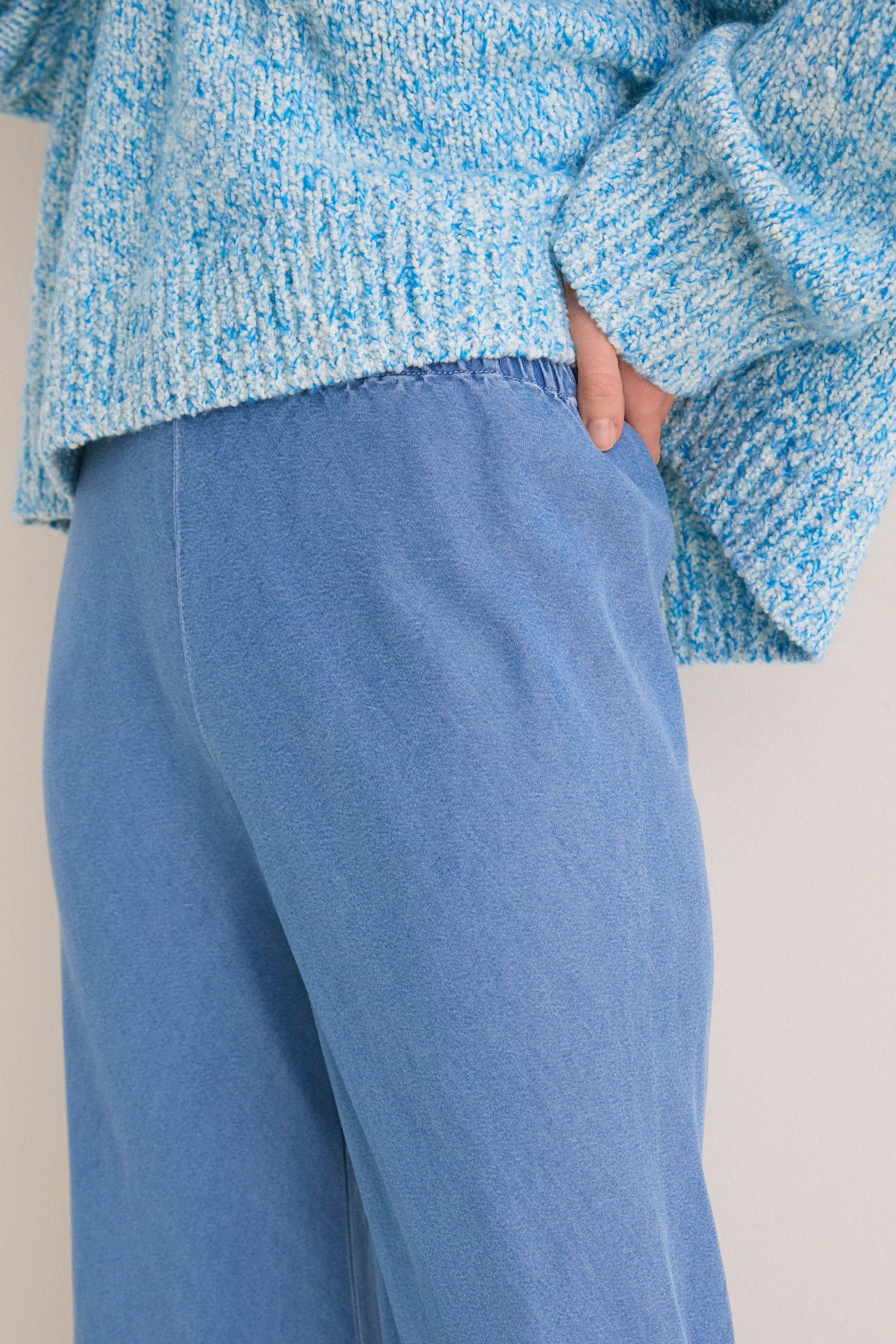 Chambray Garment Dyed Colby Pant | La Ligne
