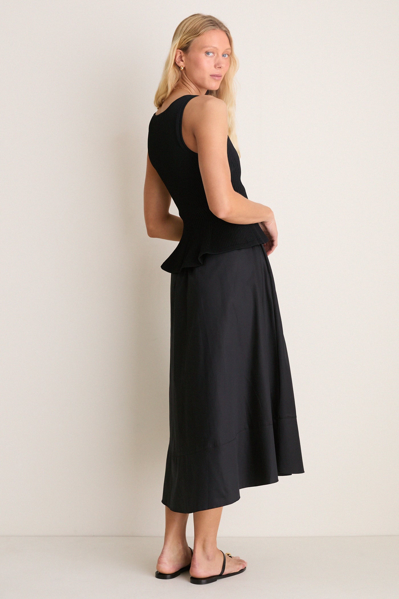 La Ligne Black Peplum Cara Dress Black / S La Ligne Black Peplum Cara Dress Black / S