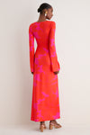 Coral Blossom Diana Bell Dress