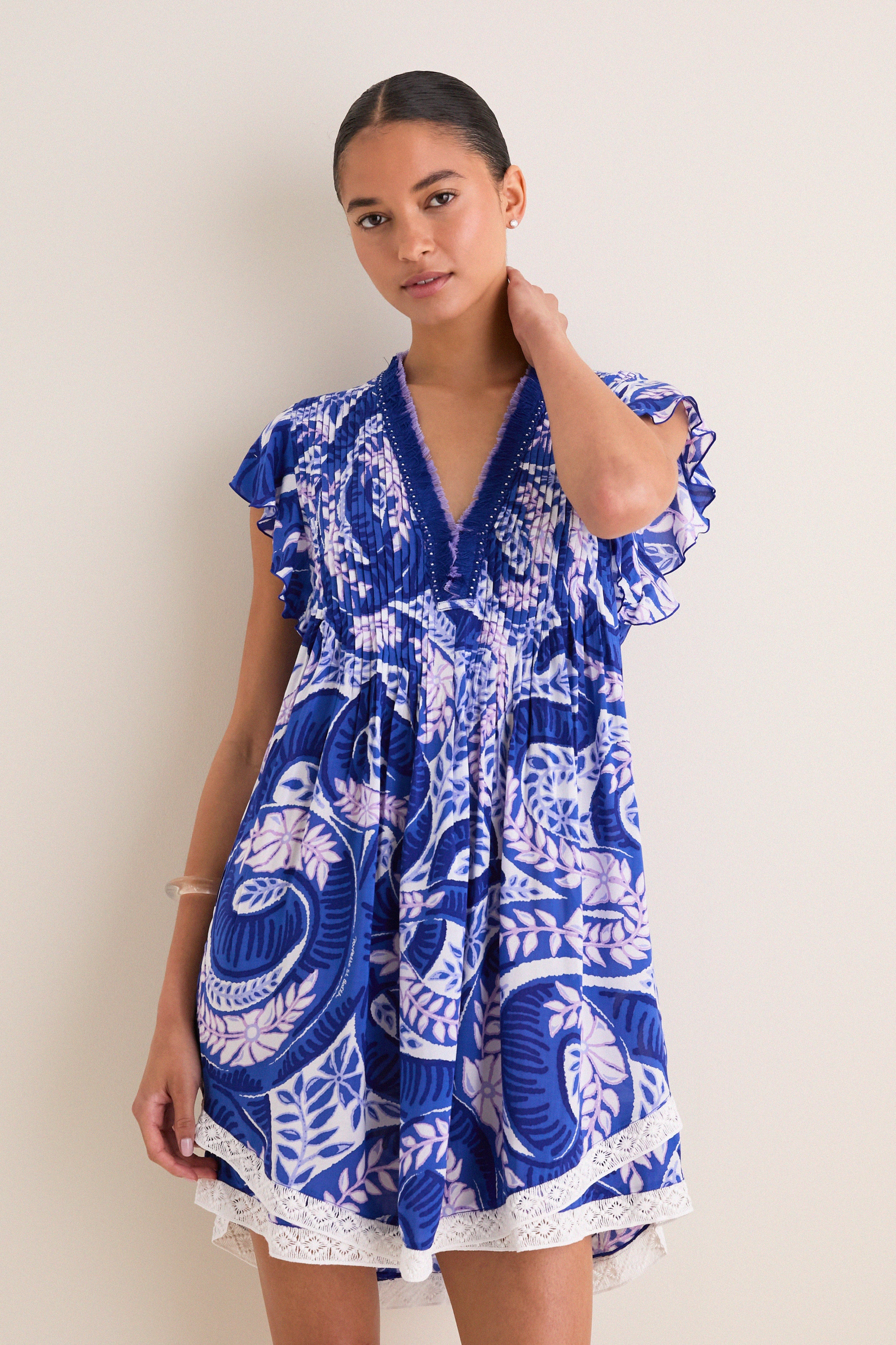 Blue Holy Snake Mini Sasha Dress | Poupette St Barth