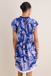 Blue Holy Snake Mini Sasha Dress