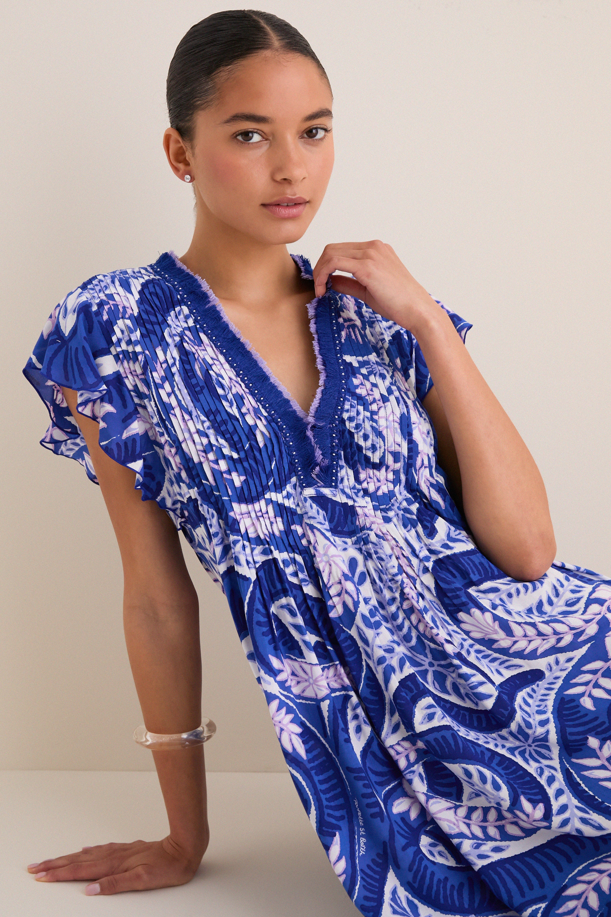 Blue Holy Snake Mini Sasha Dress | Poupette St Barth