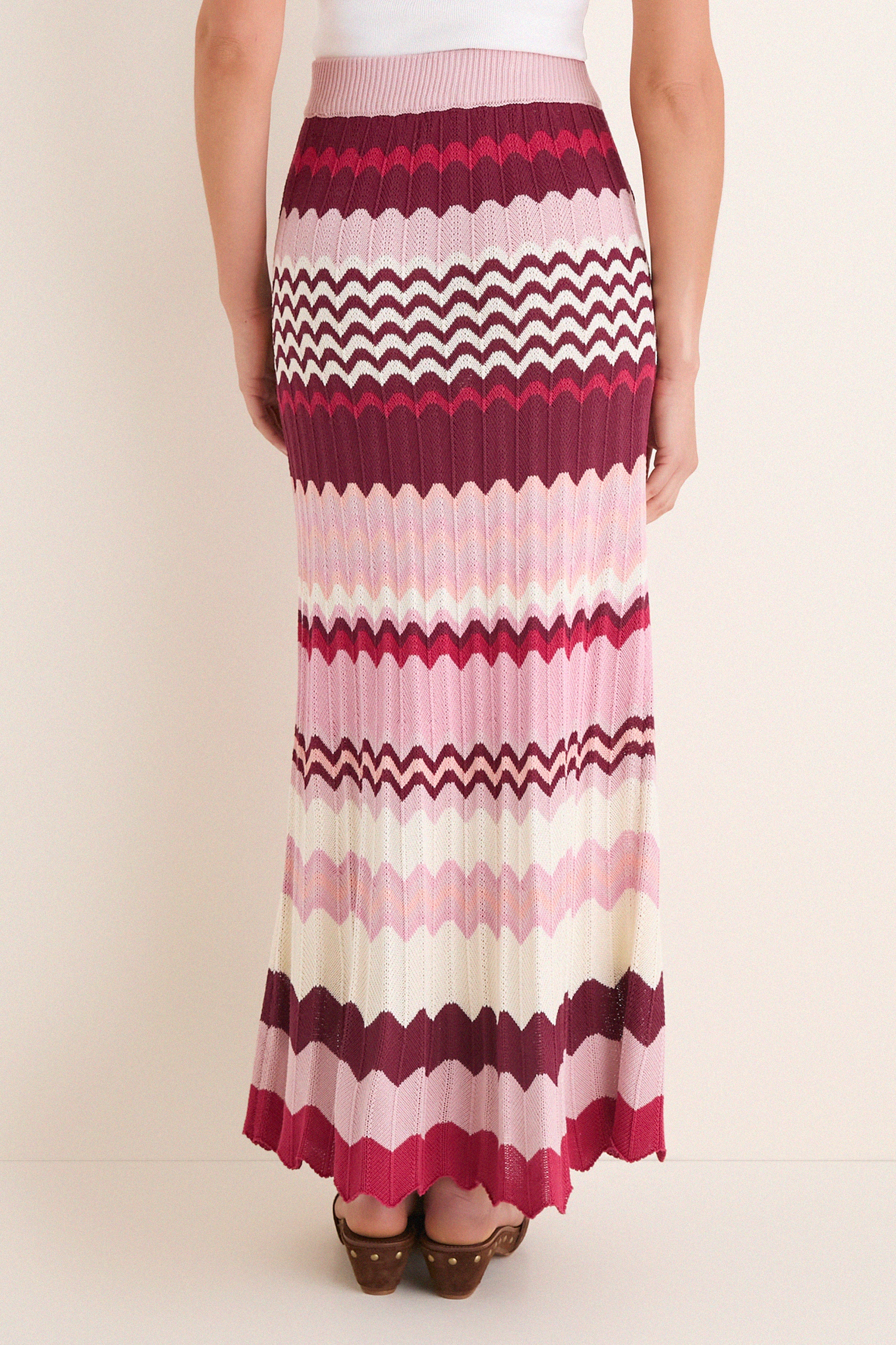 La Vie En Rose Stripe Sylvie Skirt | Tuckernuck