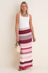 La Vie En Rose Stripe Sylvie Skirt