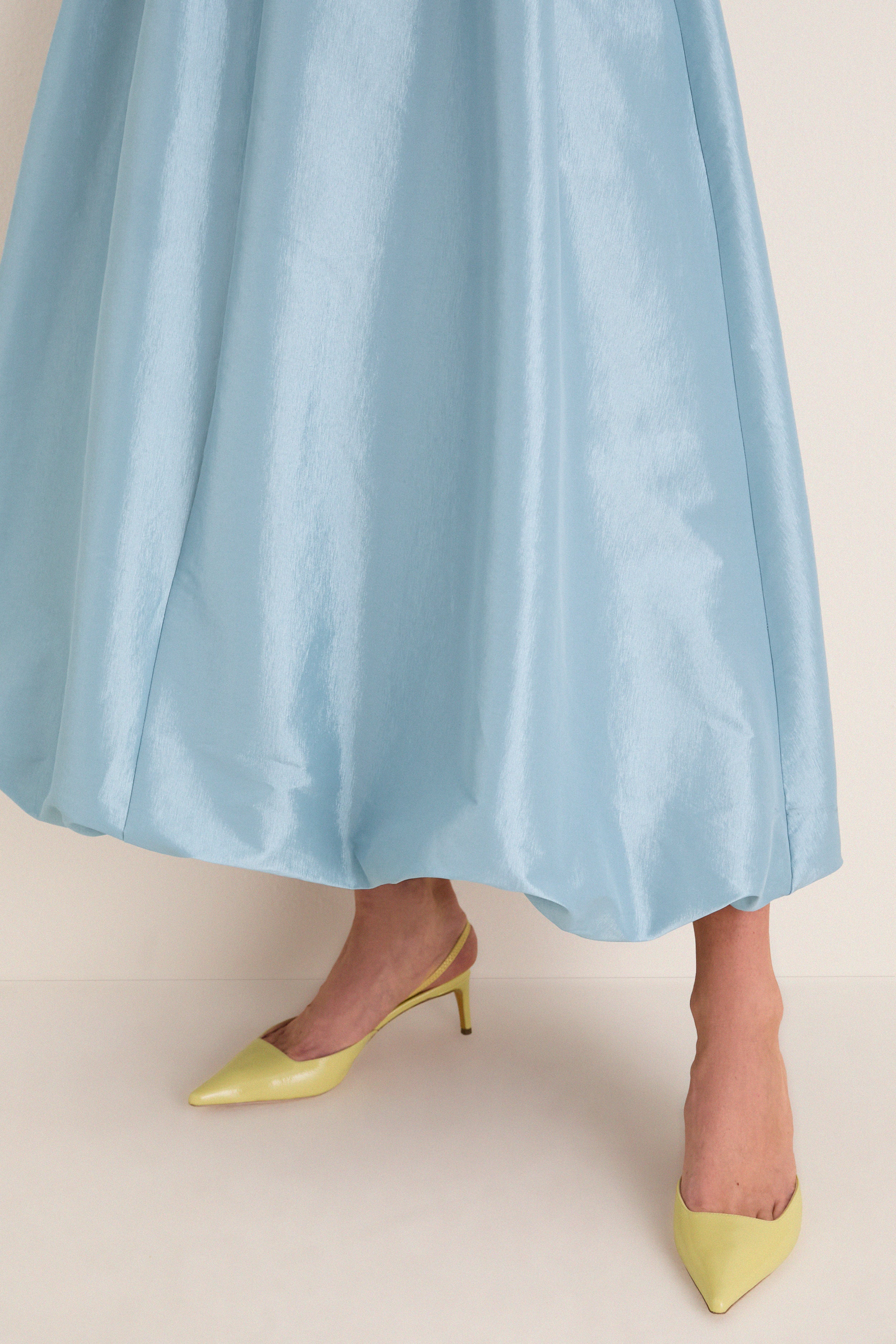 Sky Blue Taffeta Cynthia Bubble Skirt | Tuckernuck