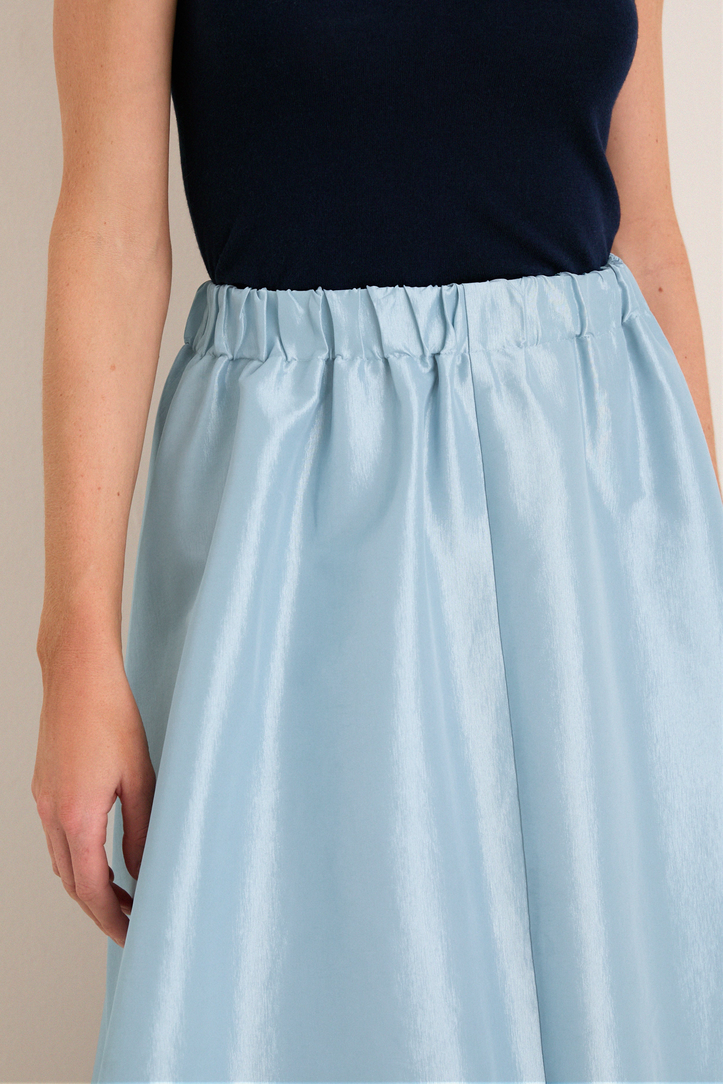 Sky Blue Taffeta Cynthia Bubble Skirt | Tuckernuck