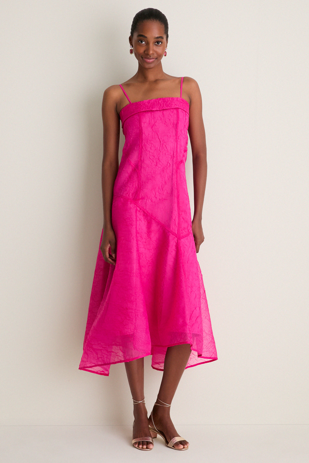 GANNI Dress in Pink Shibori Organza - Size 10/12 GANNI Dress in Pink Shibori Organza - Size 10/12