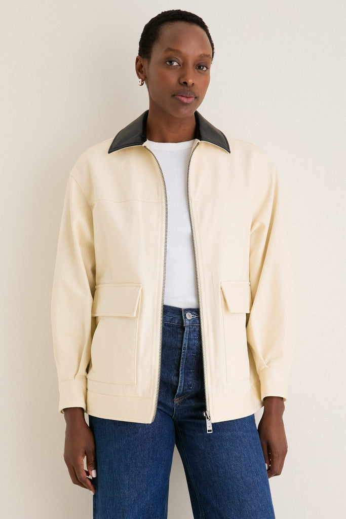 【限定セール】ELBORN amande field jacket cream Cream Holden Jacket | Anine Bing