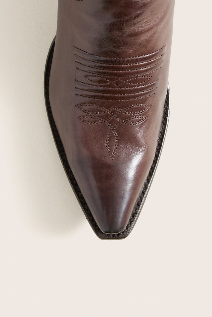 THE GREAT. x Stetson Brown Floral Cowboy Boot | THE GREAT.