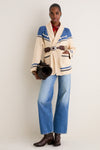 THE GREAT. x Stetson Brown and Silver Tooled Waist Belt