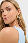 Gold & Blue Starfish Marina Earrings
