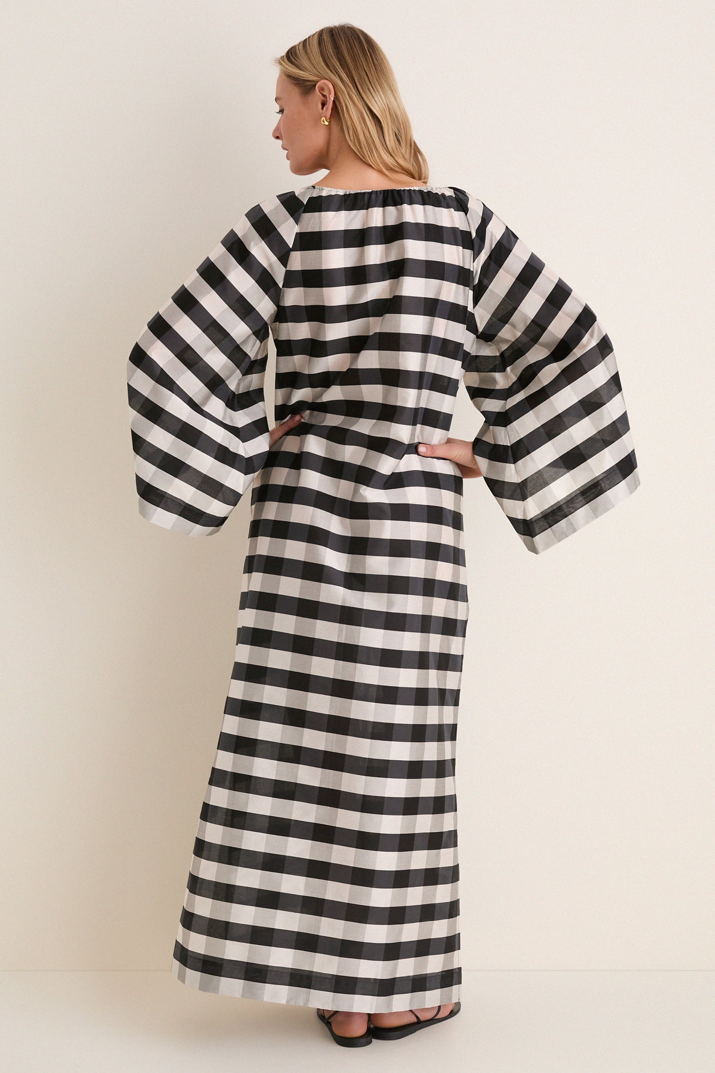 Tuckernuck Midnight Check Claudine Dress Midnight Check / S