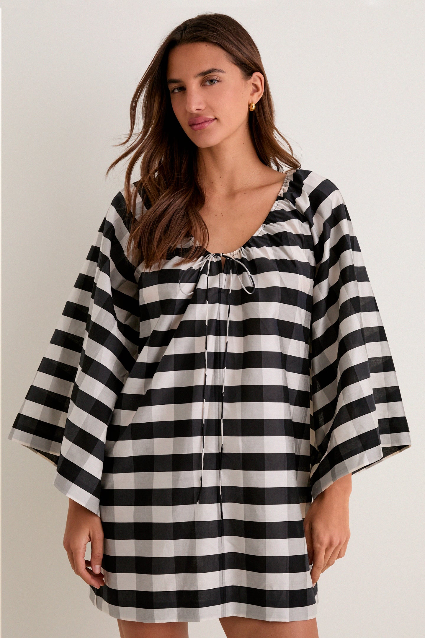 Midnight Check Claudine Mini Caftan