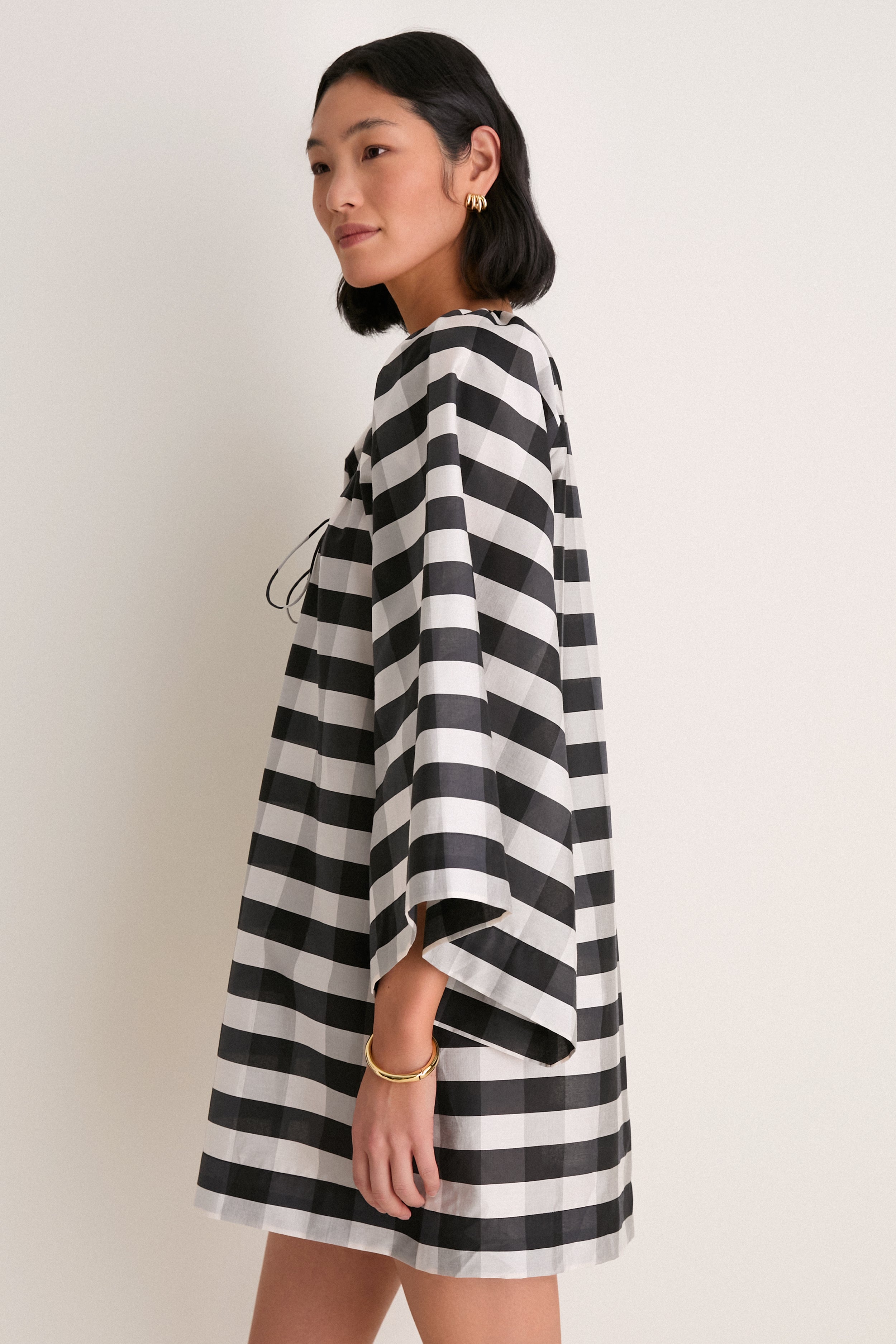Midnight Check Claudine Mini Dress | Tuckernuck