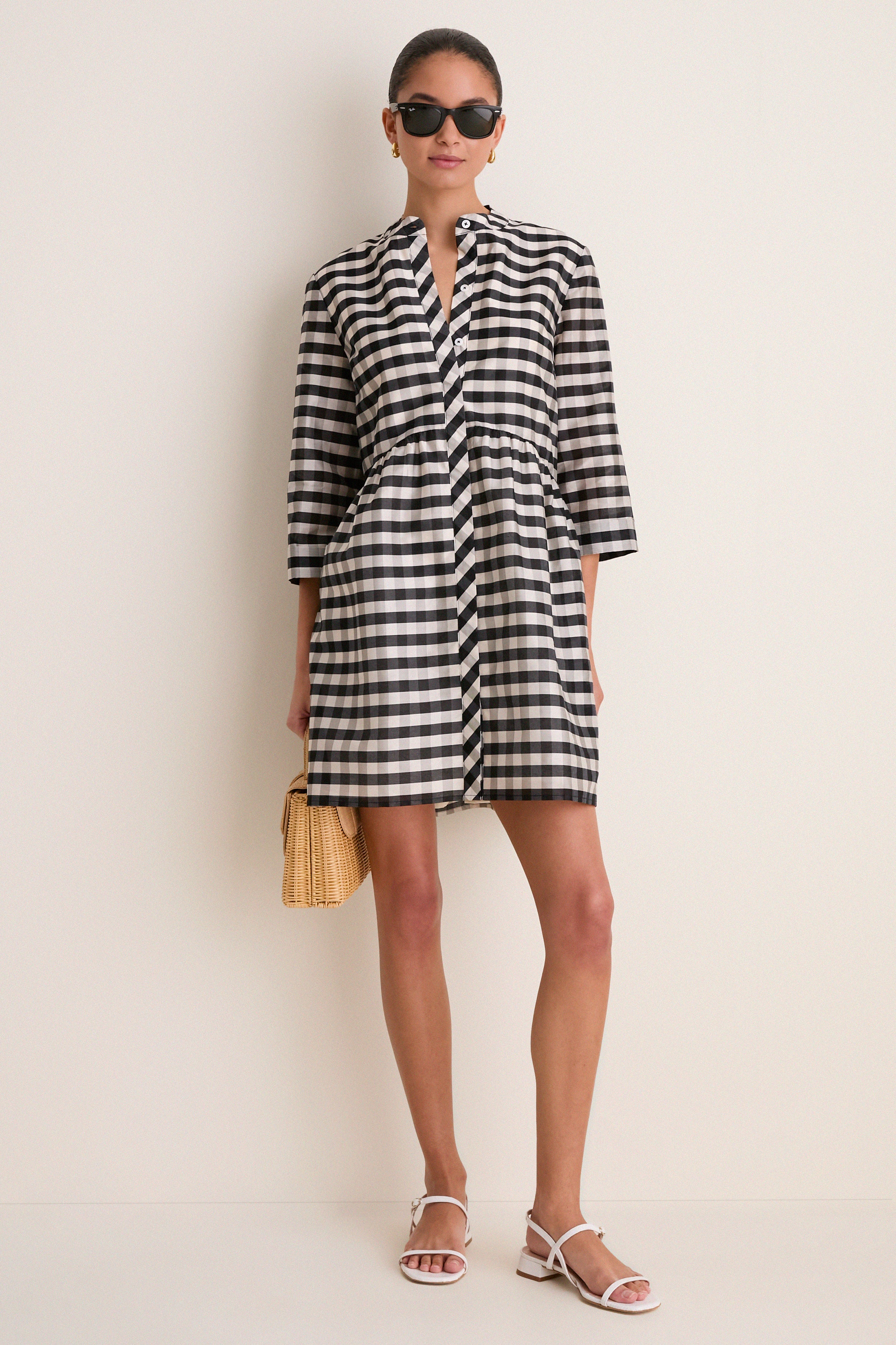 Midnight Check Royal Shirt Dress | Tuckernuck