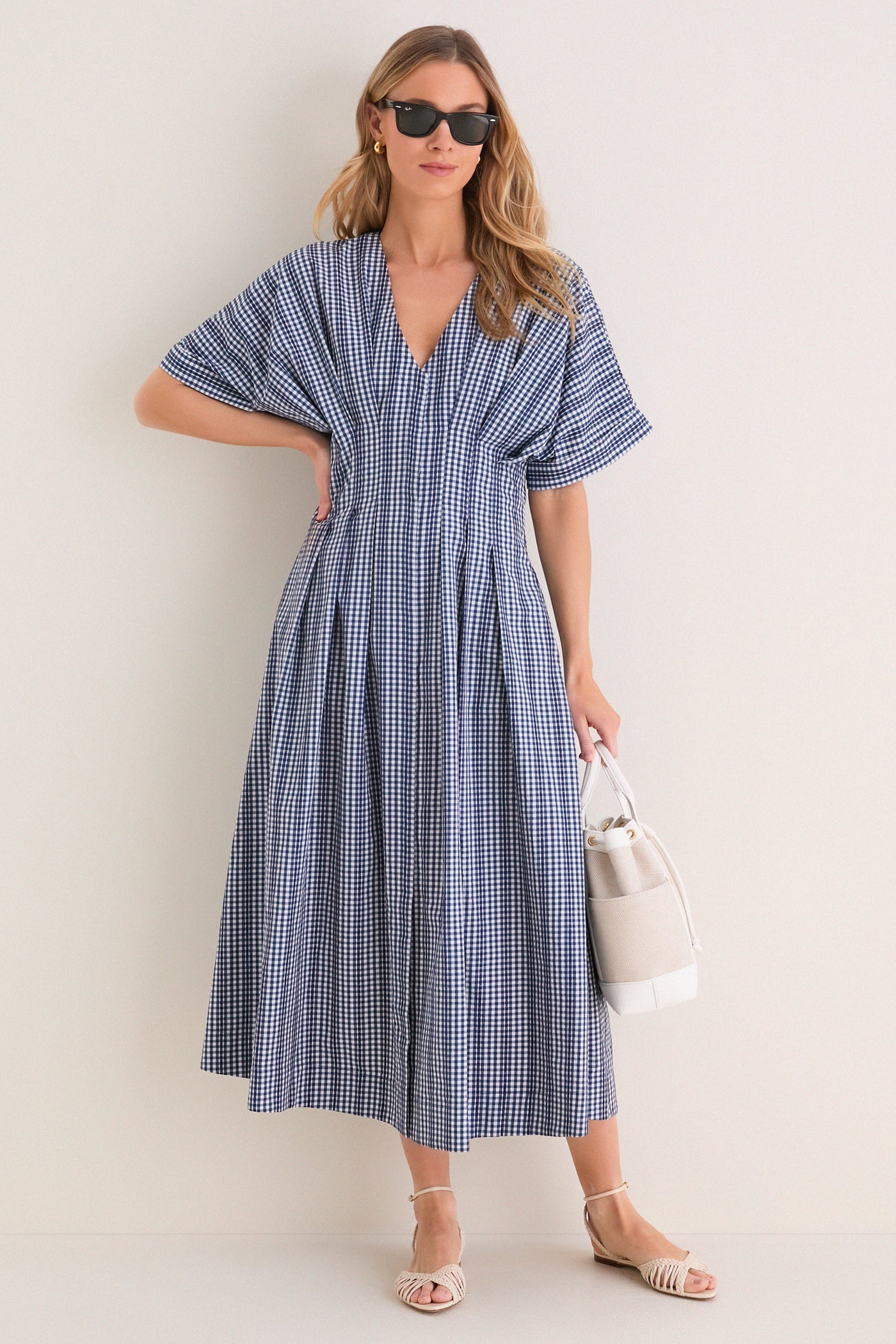 Navy Stripe Darren Dress