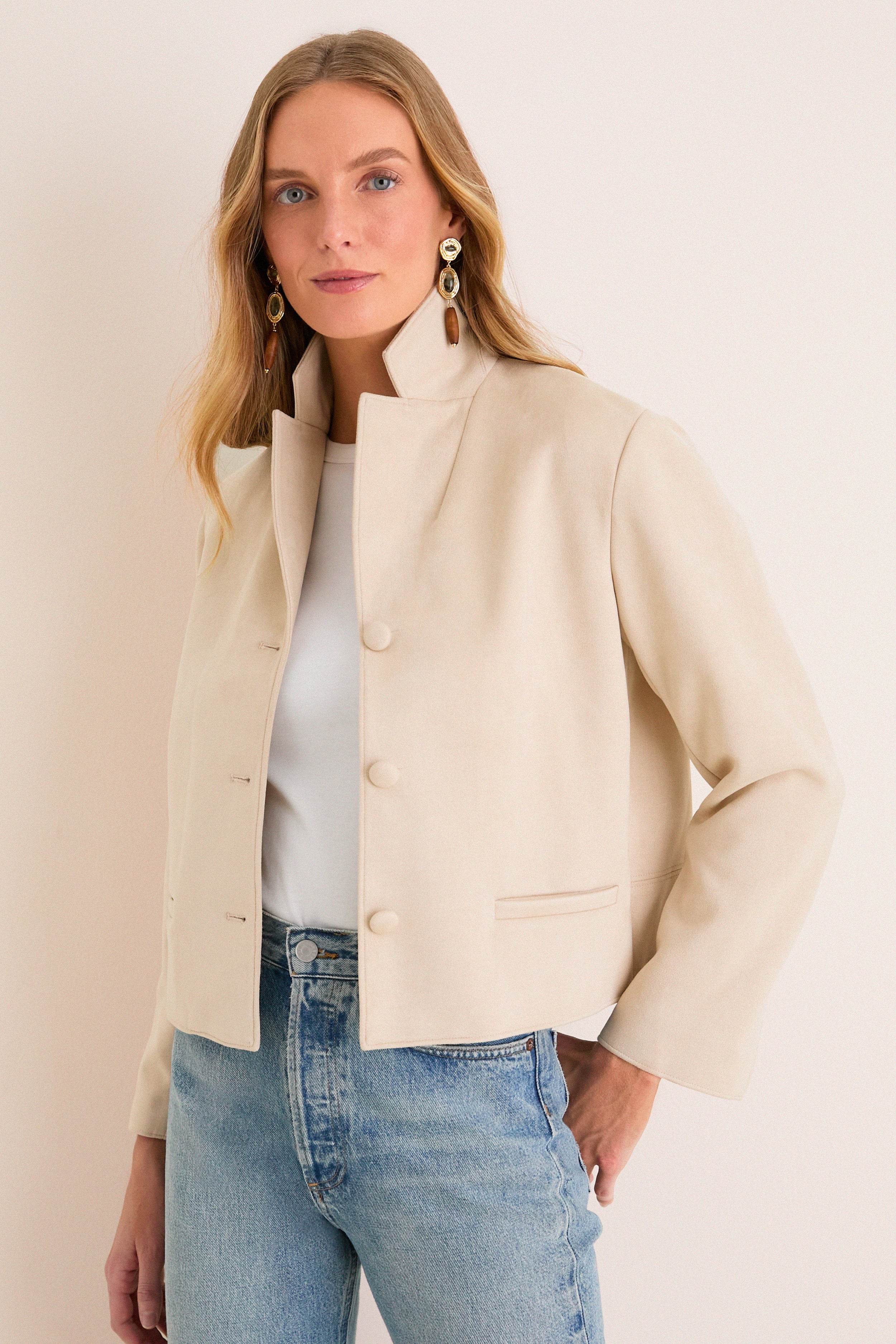 Sand Suede Zaria Jacket | Tuckernuck