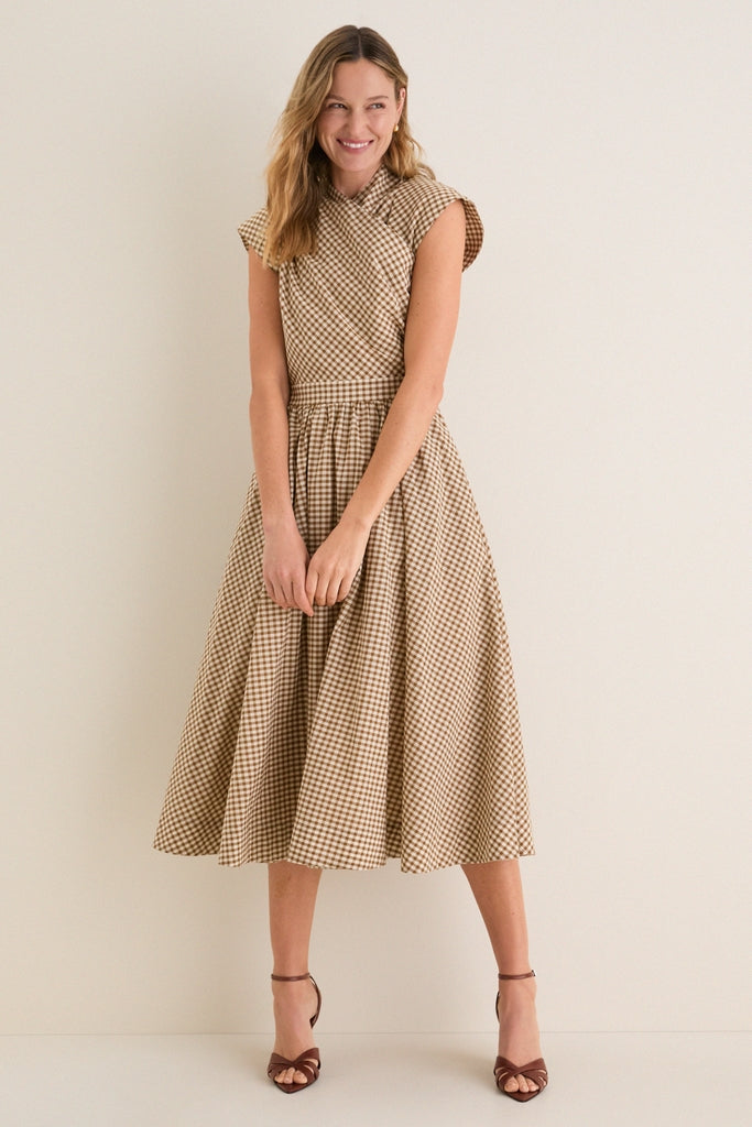 Mocha Gingham Dame Dress | Tuckernuck Mocha Gingham Dame Dress | Tuckernuck