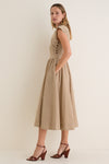 Mocha Gingham Dame Dress