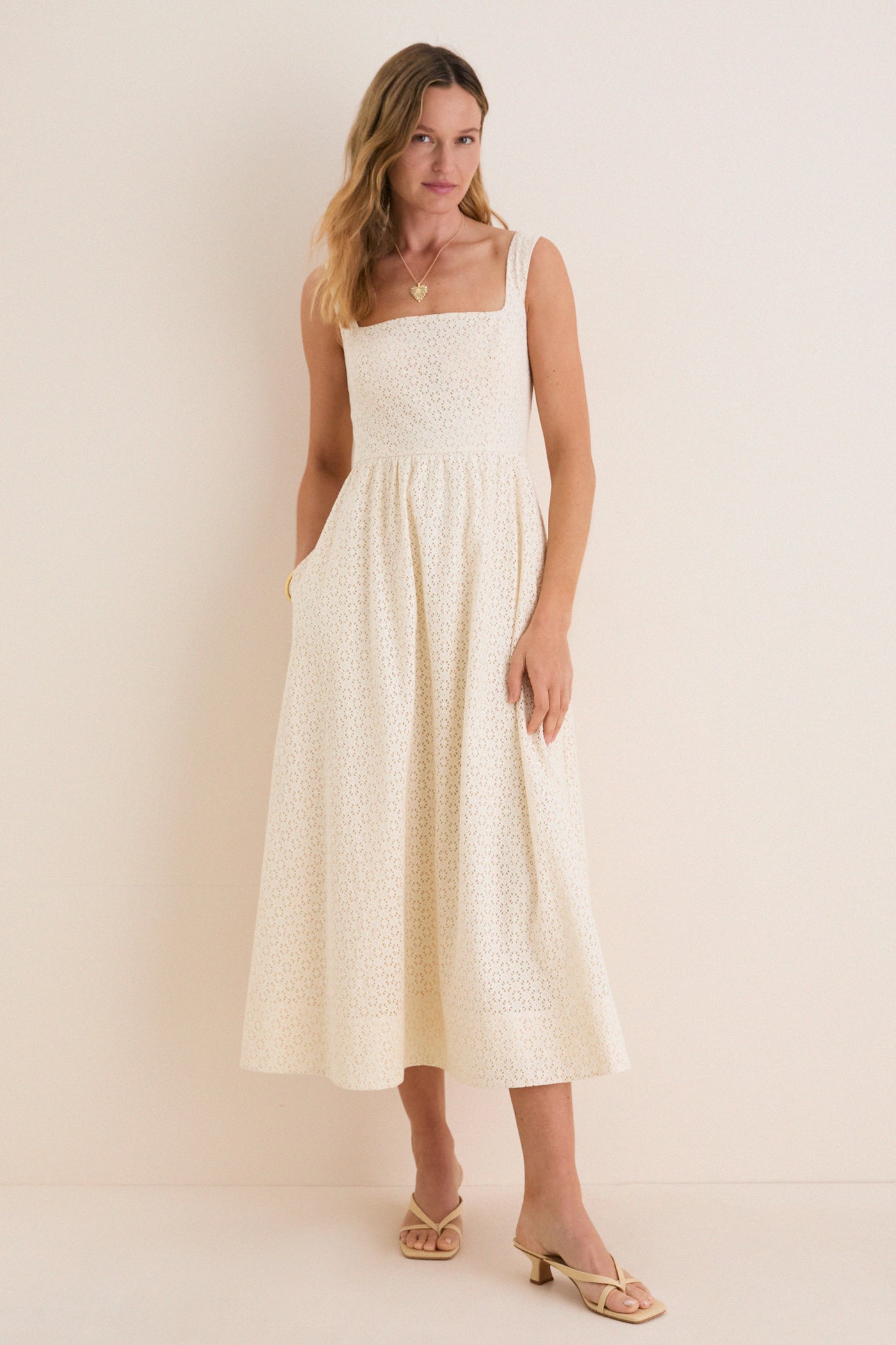 Porcelain Eyelet Esme Dress Tuckernuck Porcelain / XXS Porcelain Eyelet Esme Dress Tuckernuck Porcelain / XXS