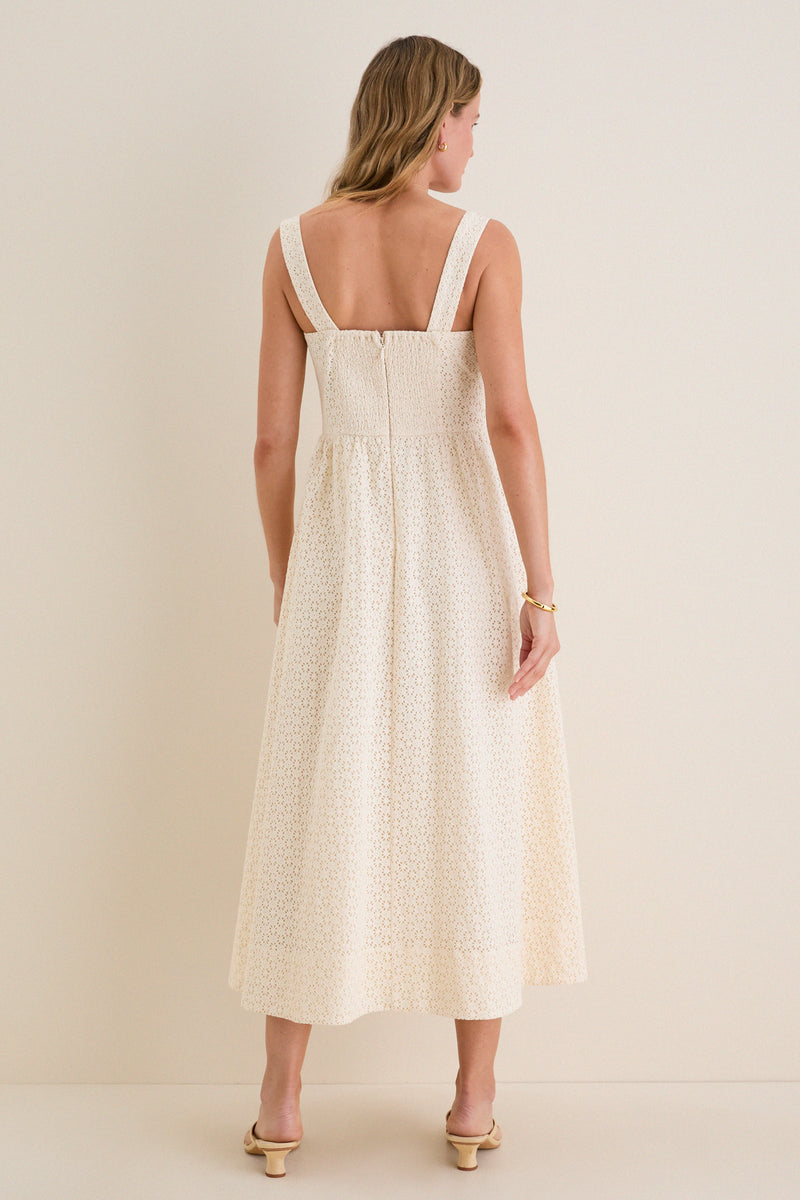 Porcelain Eyelet Esme Dress