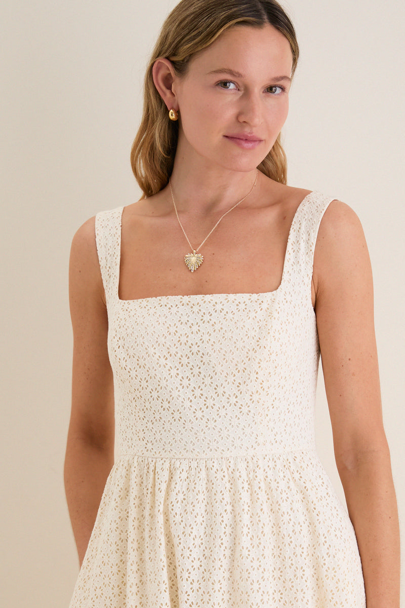 Porcelain Eyelet Esme Dress