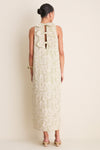 Celadon Scroll Embroidered Portia Dress